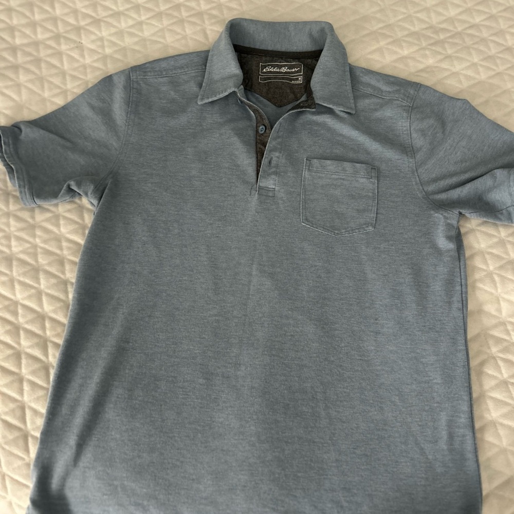 🔹Eddie Bauer Men's Slate Polo Shirt